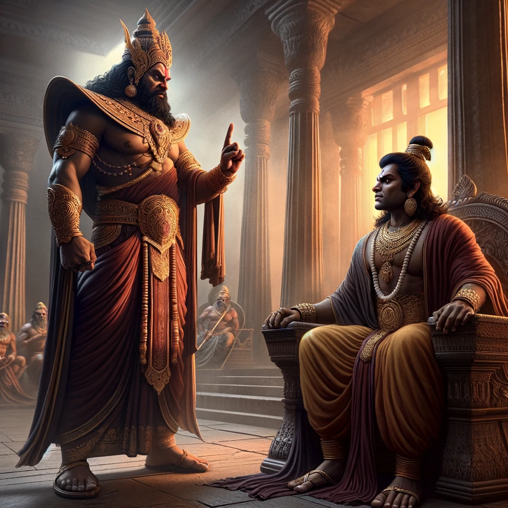 Ravana Chides Vibhishana